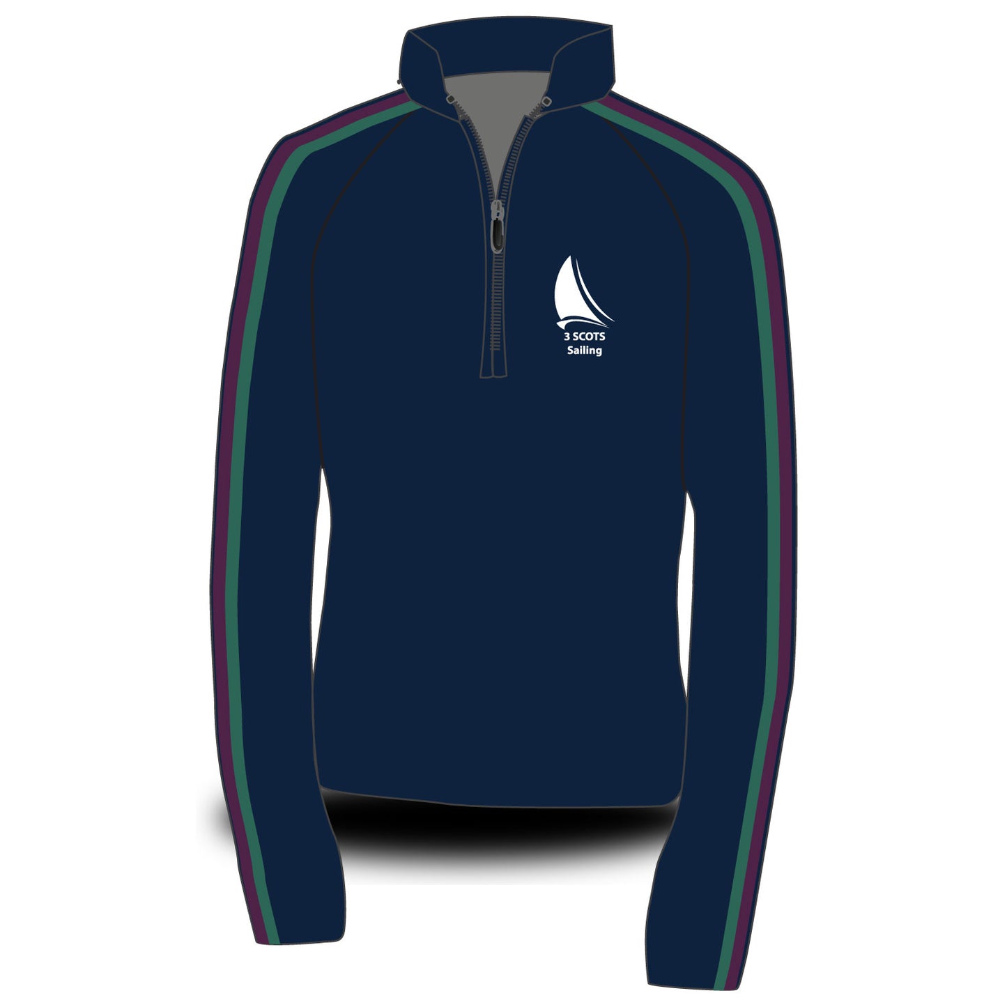 3 Scots Sailing Dark Morning Fleece