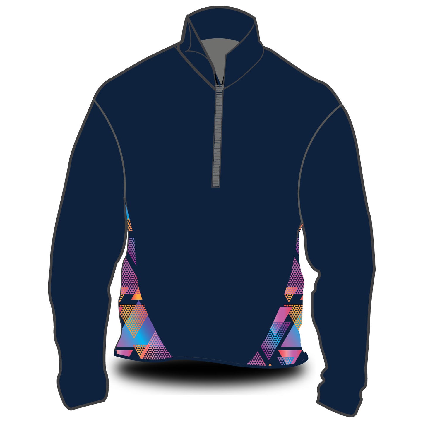 Stitch Rowing 24-7 Softshell Jacket Illuminati Side Panels