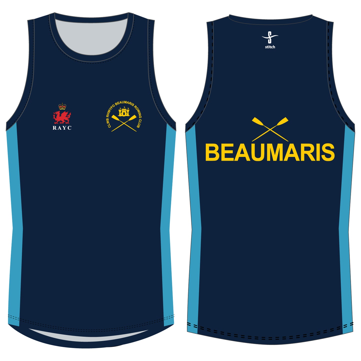 Beaumaris Rowing Club Stripe Vest