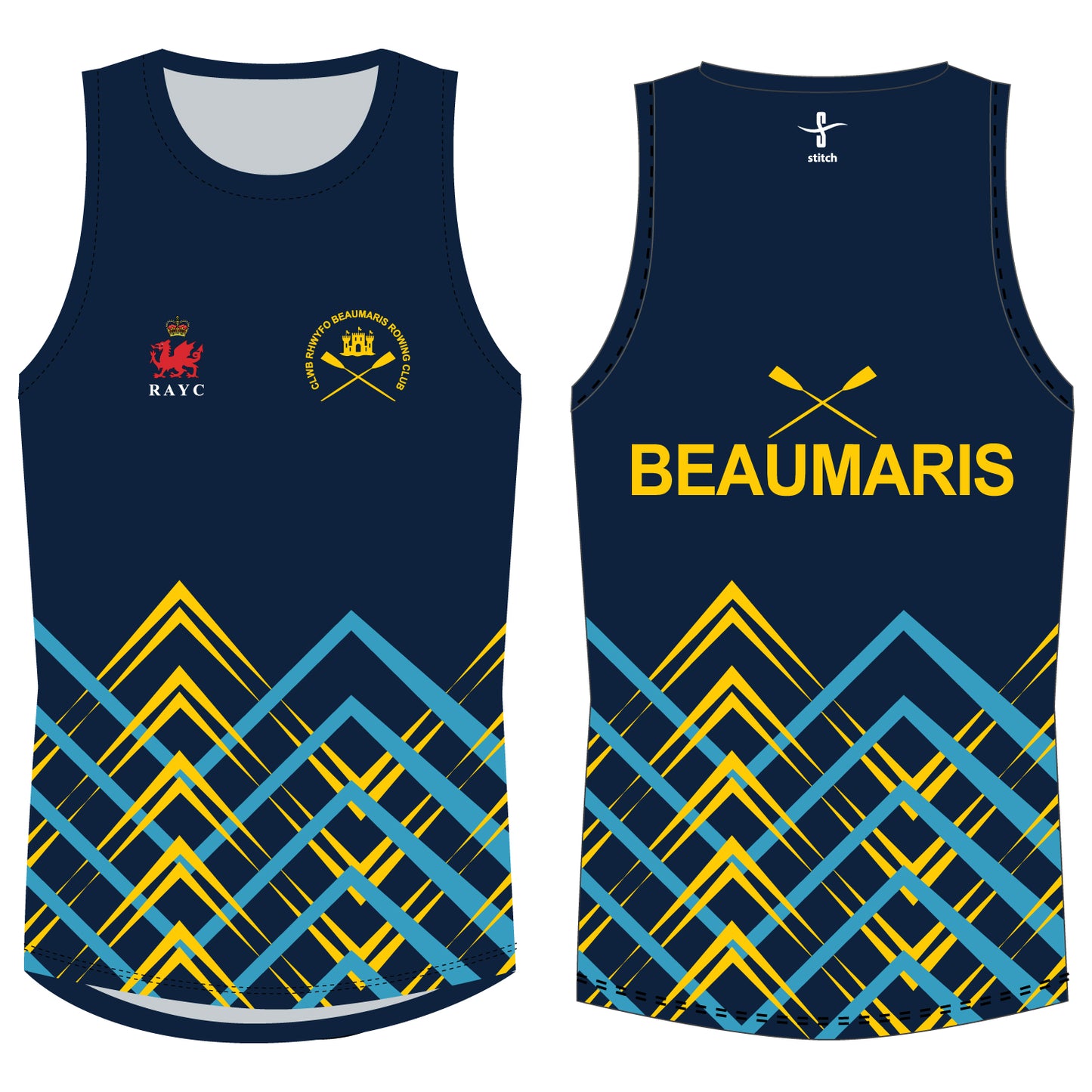 Beaumaris Rowing Club Zig Zag Vest