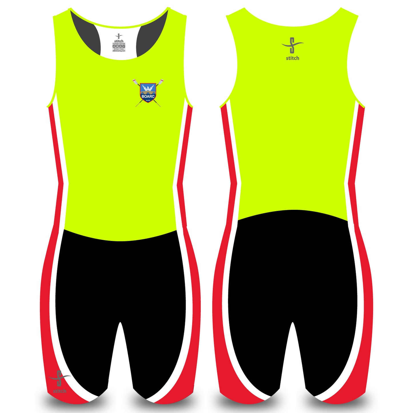 Bradford on Avon Rowing Club Fluorescent Yellow AIO