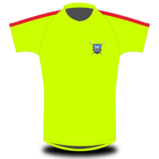 Bradford on Avon Rowing Club Fluorescent Yellow Sublimated T-shirt