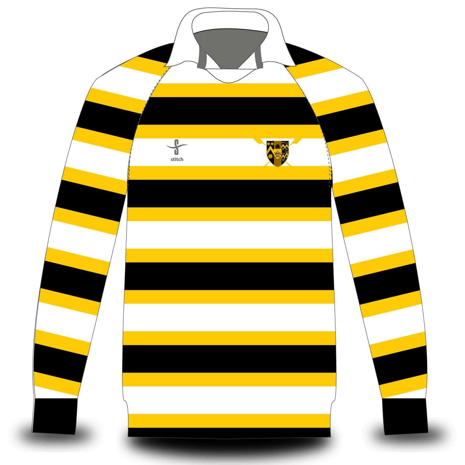 Brasenose College Rugby Shirt Option 1 Stitch Rowing