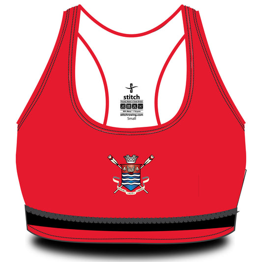Burton Leander Rowing Club 2tone Red & Black Sports Bra