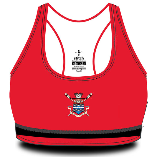 Burton Leander Rowing Club 2tone Red & Black Sports Bra