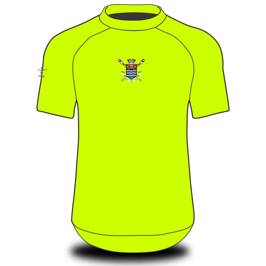 Burton Leander Rowing Club Fluo Yellow Tech Top Short Sleeve