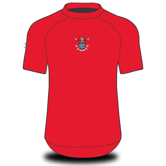 Burton Leander Rowing Club Red Tech Top Short Sleeve