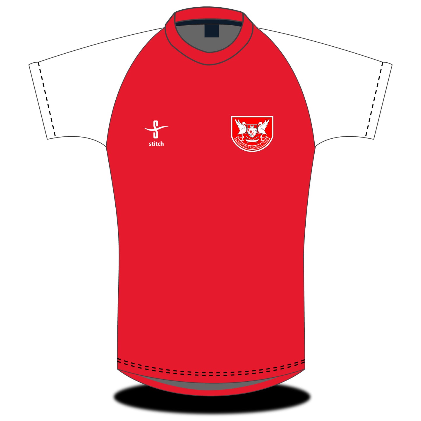 Cairndhu Rowing Club Red-White T-shirt