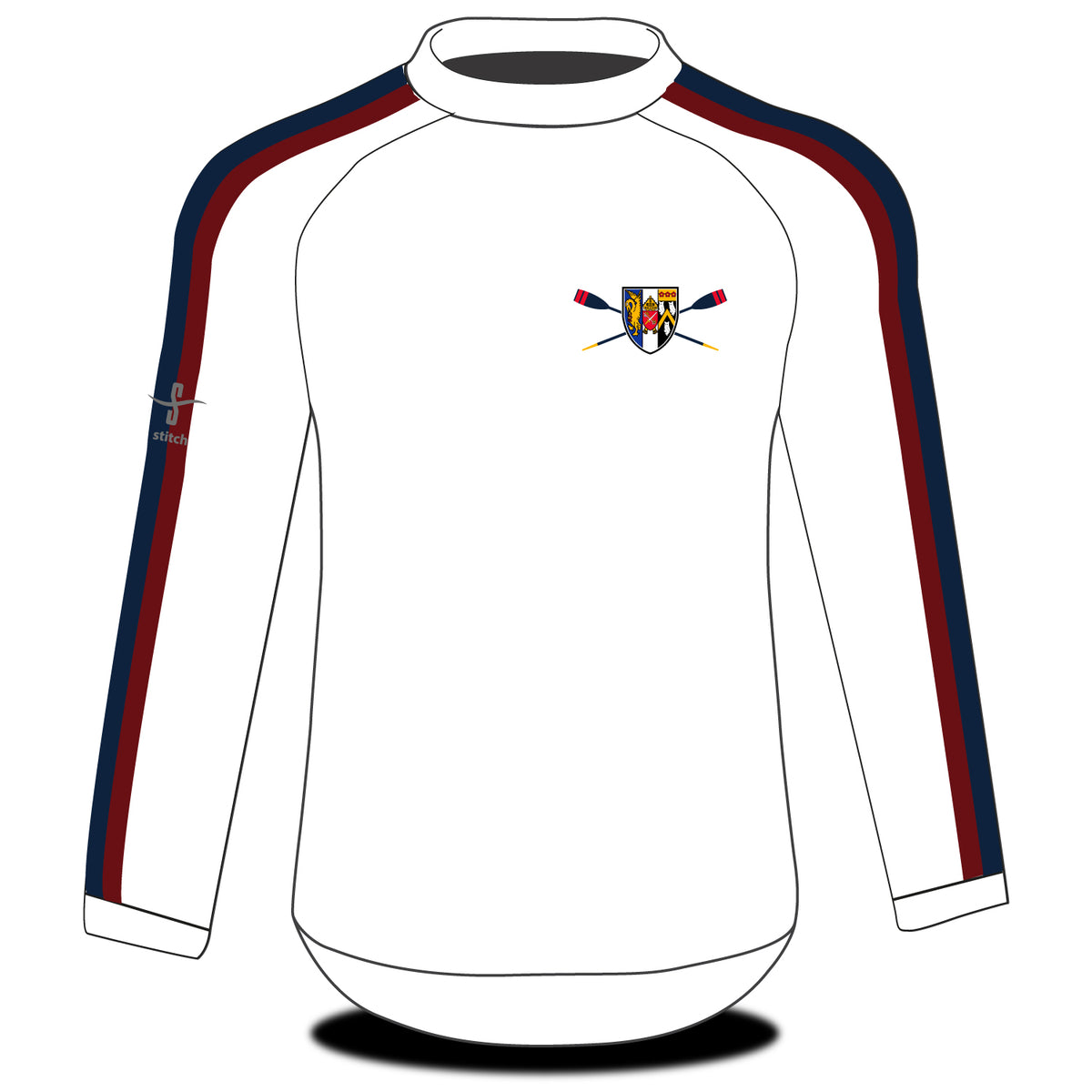 Corpus Christi Oxford White Long Sleeve Tech Top