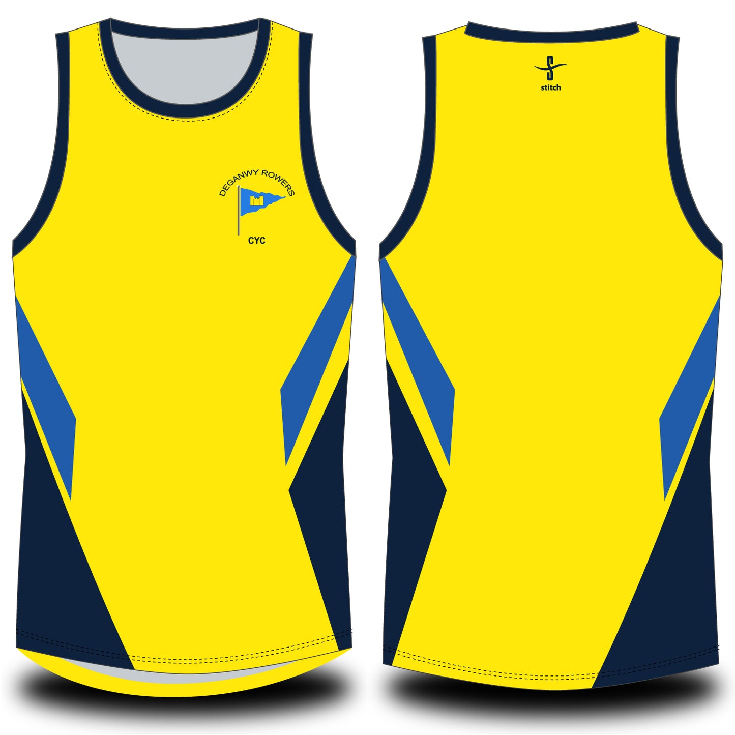 Deganwy Rowers TriColour Meryl Vest