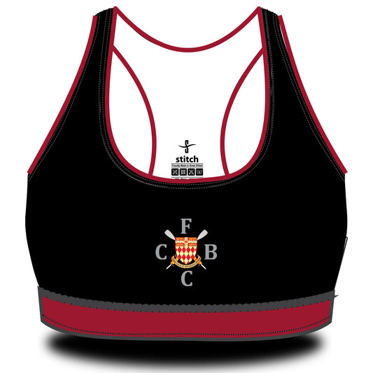 Fitzwilliam Sports Bra Black Maroon
