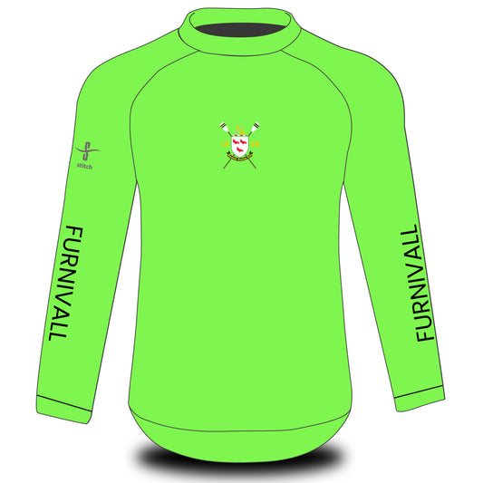 Furnivall Sculling Club Fluorescent Green Tech Top Long Sleeve