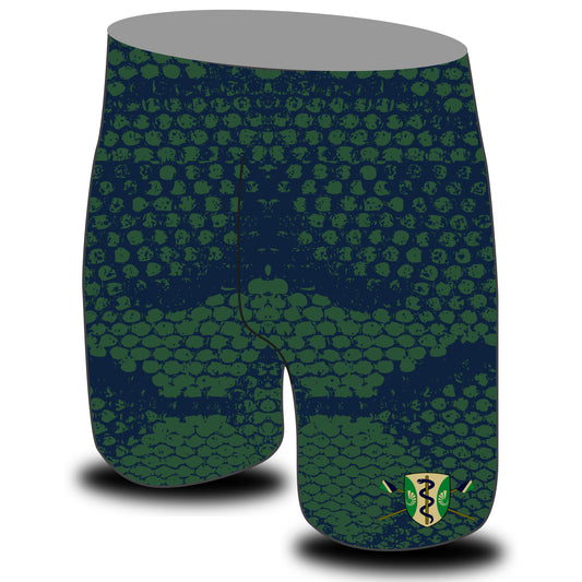 Green Templeton BC Green Navy Snake Skin Rowing Shorts