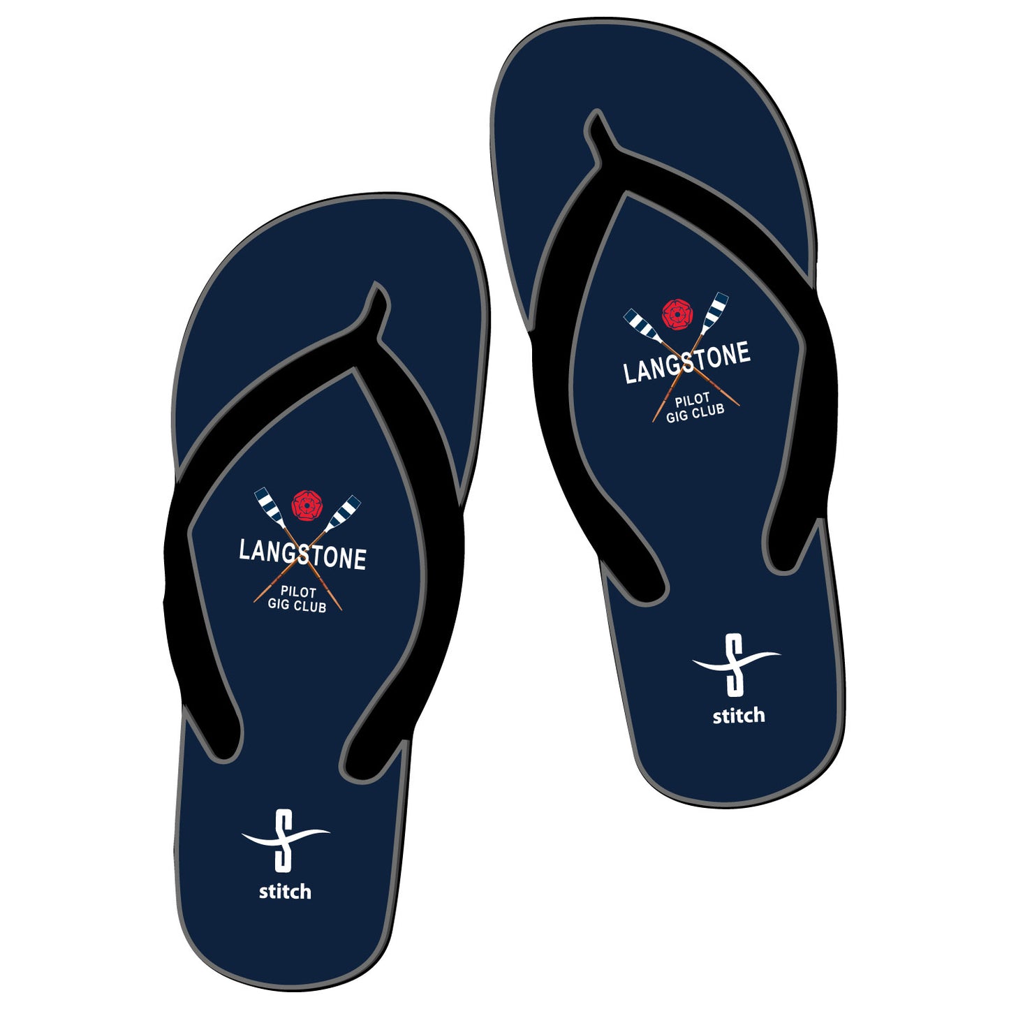 Langstone Pilot Gig Club Flip Flops