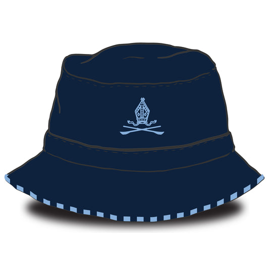Lincoln College Bishop's Mitre Stripped Bucket Hat