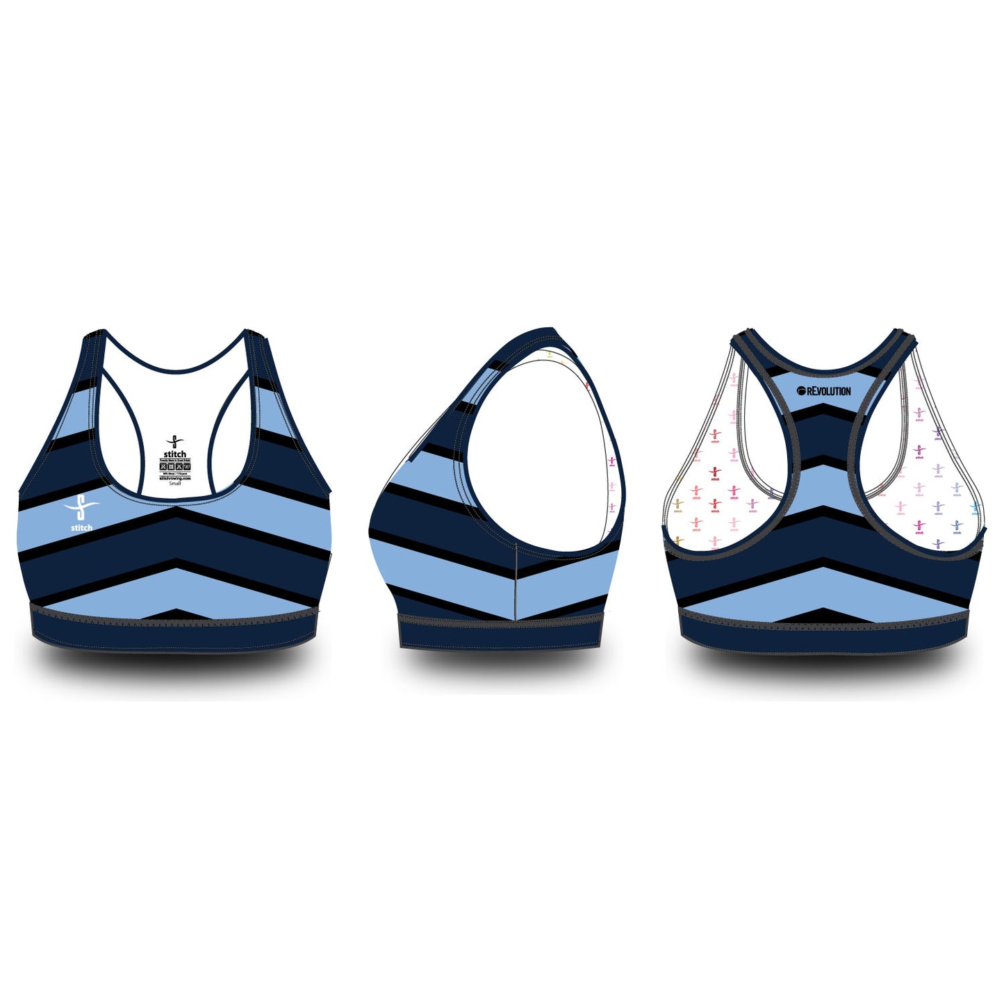 Lincoln College Chevron Sports Bra