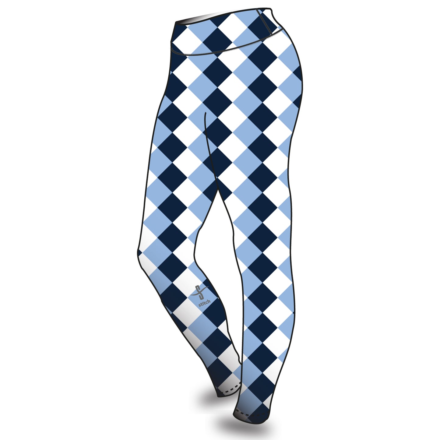 University of Liverpool Boat Club Harlequin Leggings