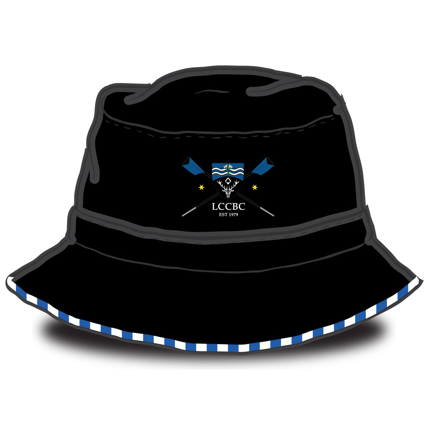Lucy Cavendish College Boat Club Striped Bucket Hat