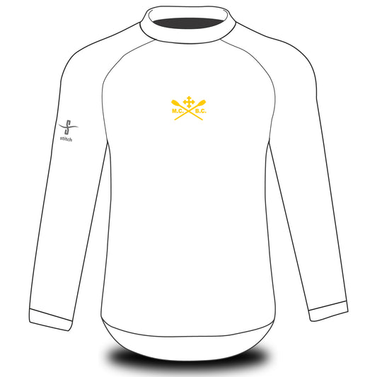 Mansfield College Boat Club White Tech Top Long Sleeve