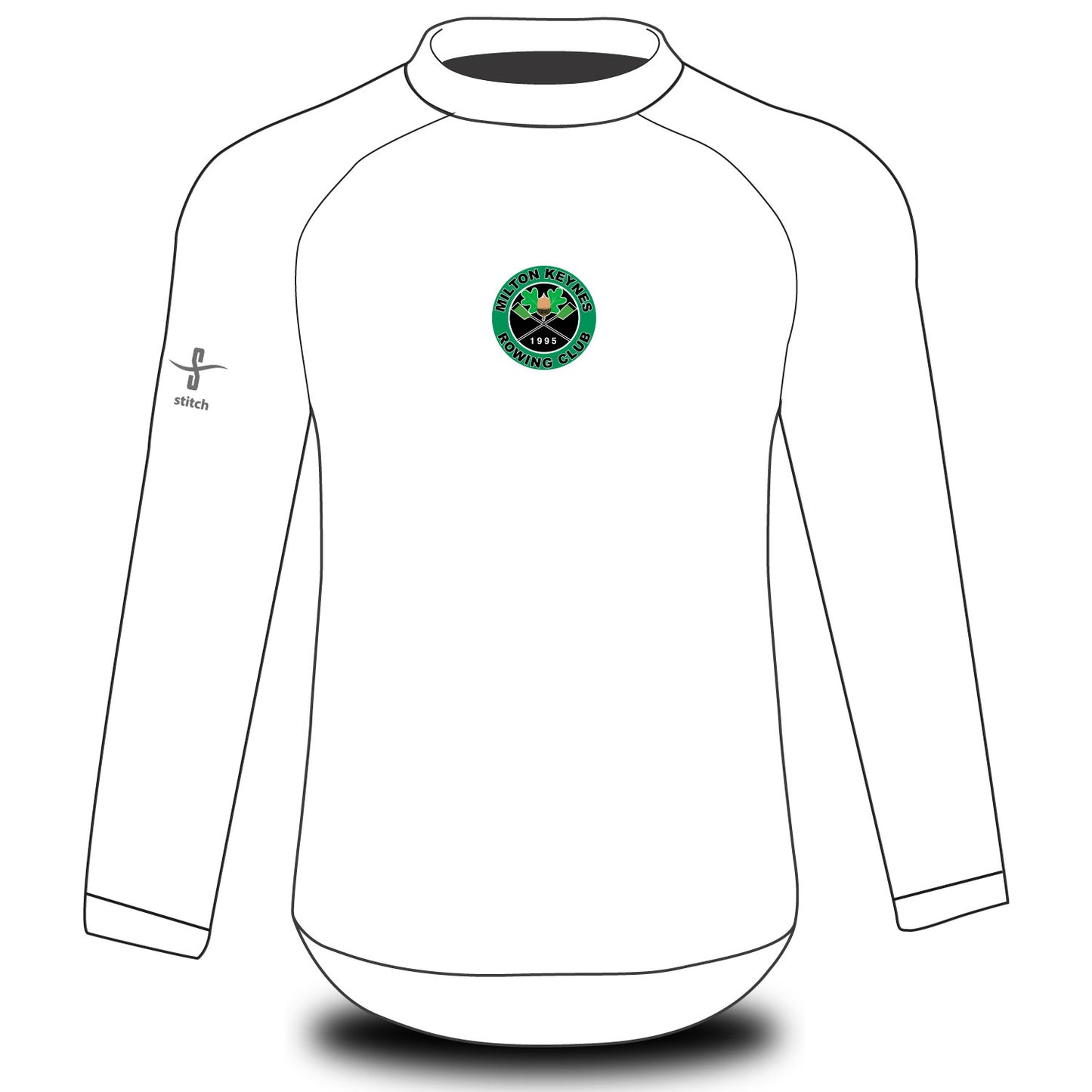 Milton Keynes Rowing Club White Tech Top Long Sleeve