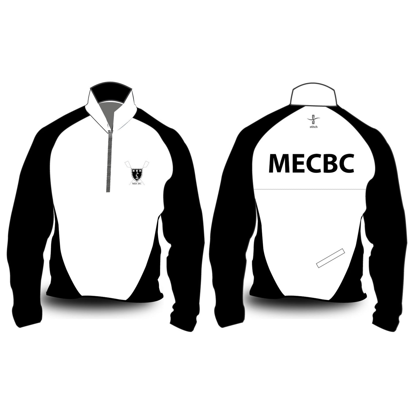 Murray Edwards College Boat Club Hardshell Splash Jacket White Black