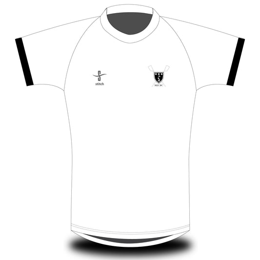 Murray Edwards College Boat Club White Black T-shirt