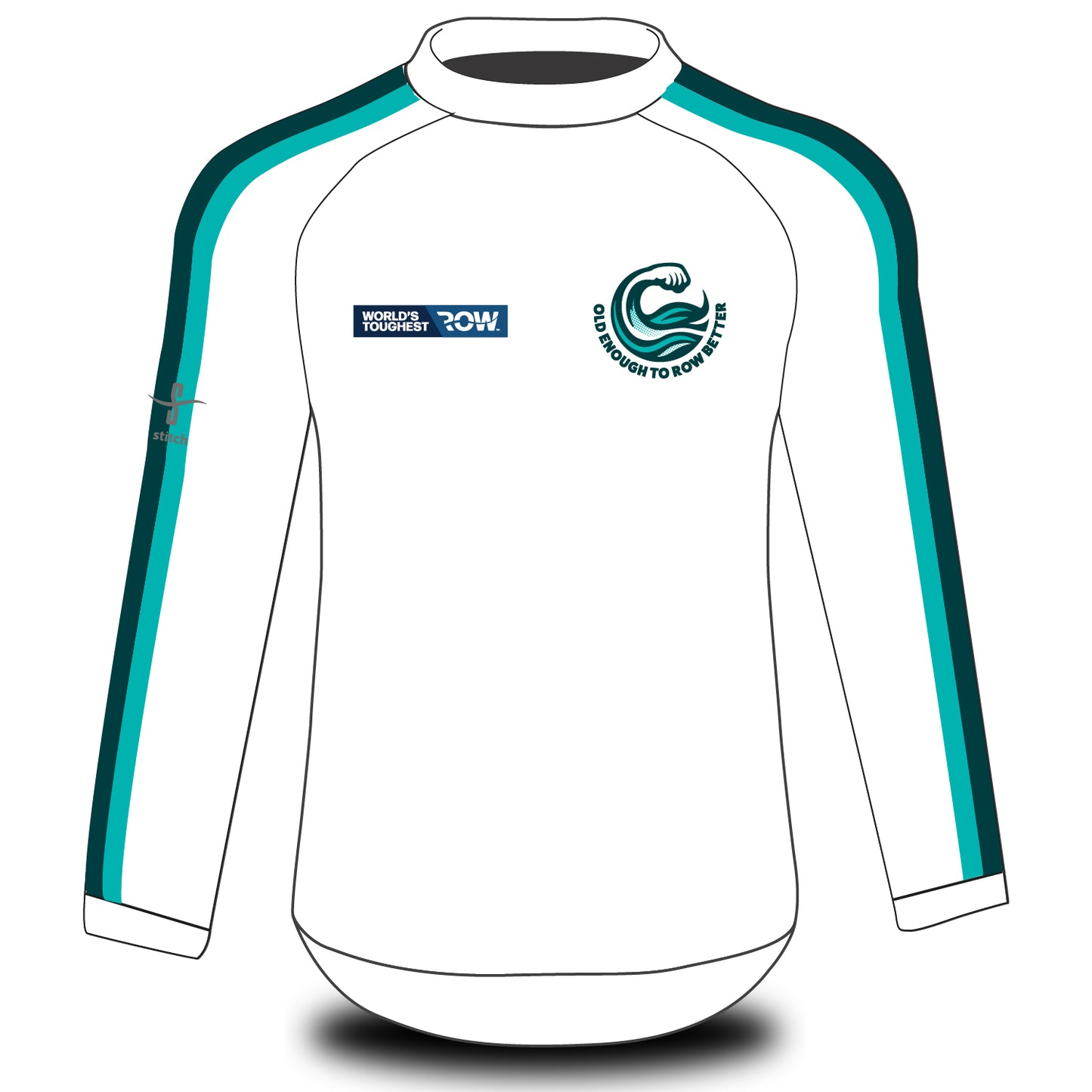 Old Enough to Row Better Tech Top Long Sleeve Option 1