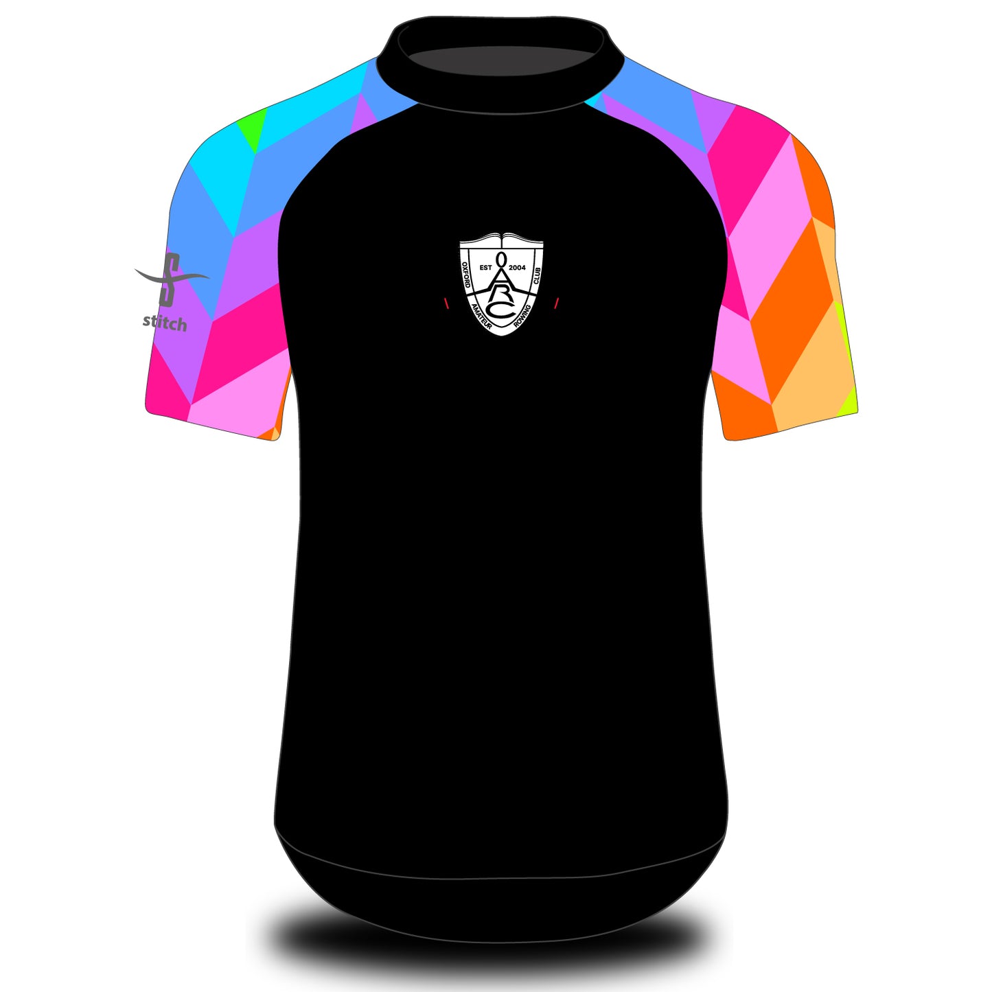 Oxford Amateur Rowing Club Neo Geo Tech Top Short Sleeve Black