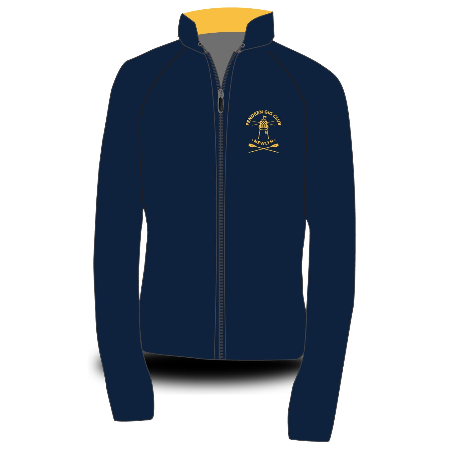 Pendeen Gig Club Contrast Collar Dark Morning Fleece