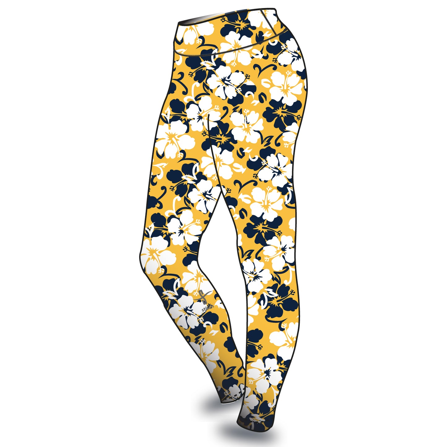 Pendeen Gig Club Hibiscus Leggings