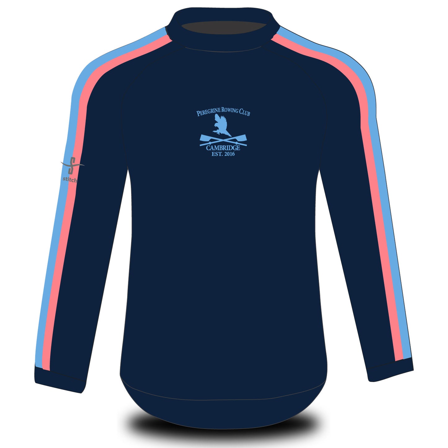Peregrine Rowing Club Long Sleeve Tech Top Navy RACEWEAR