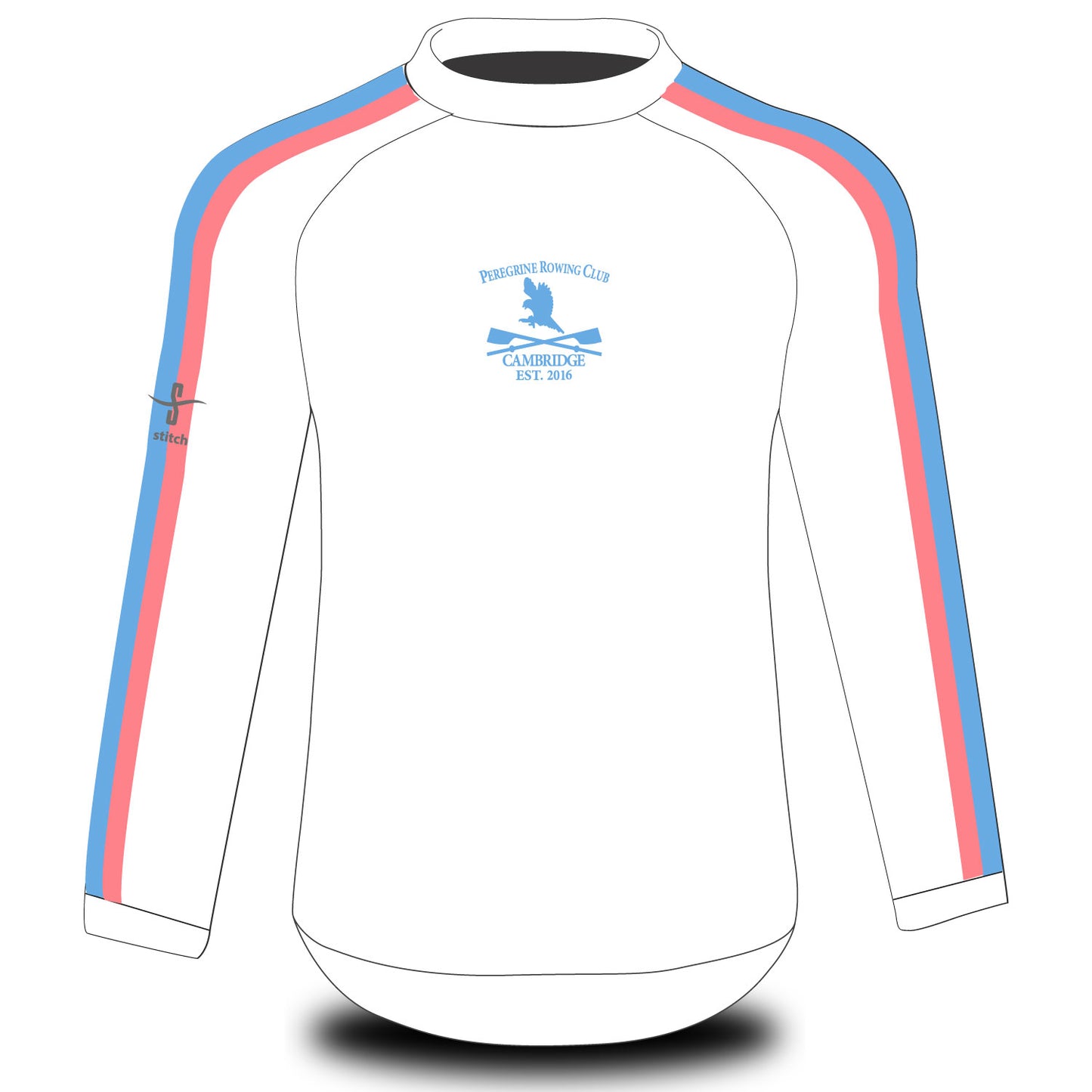 Peregrine Rowing Club Long Sleeve Tech Top White TRAINING-WEAR
