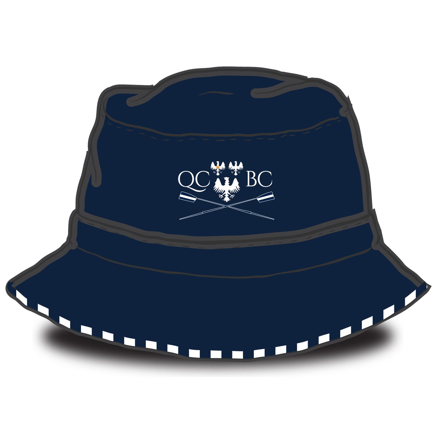 Queen's College Oxford Striped Bucket Hat