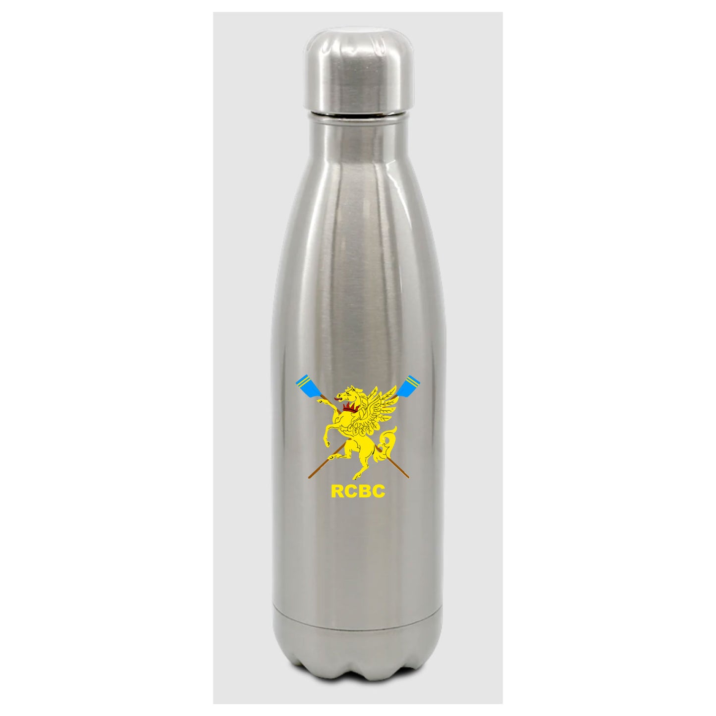 Robinson College Club Logo Silver Cola Water Bottle