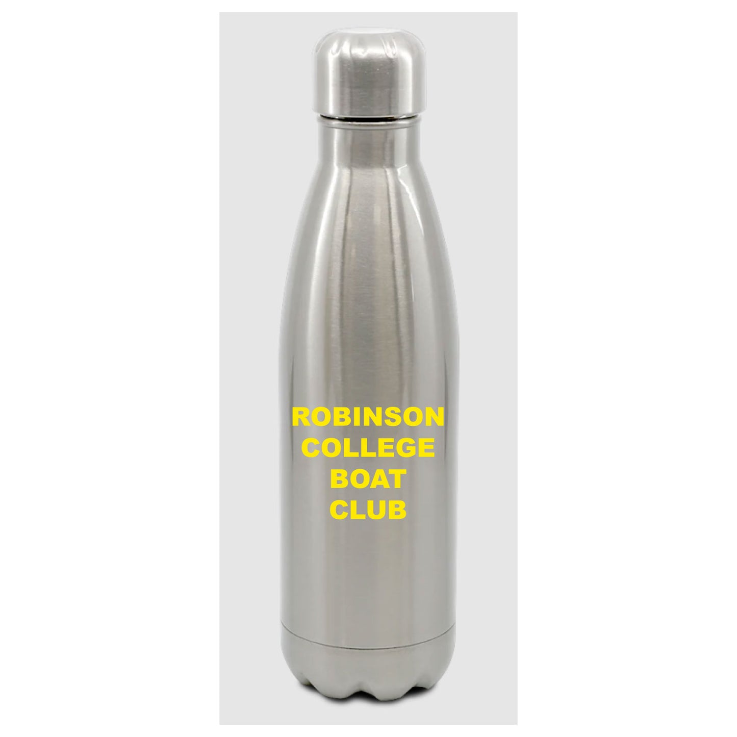 Robinson College Club Name Silver Cola Water Bottle
