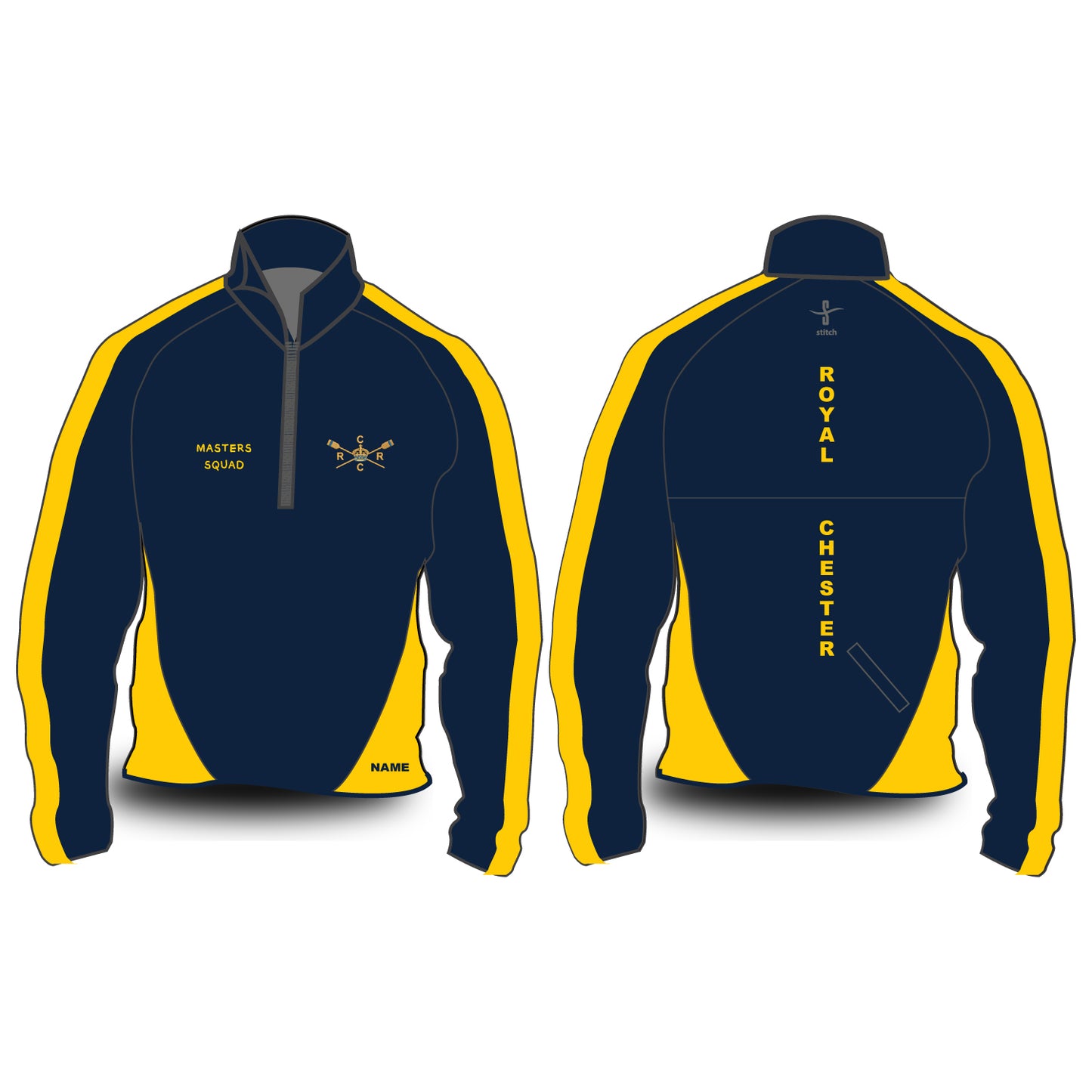 Royal Chester Rowing Club Hardshell Splash Jacket Option 4