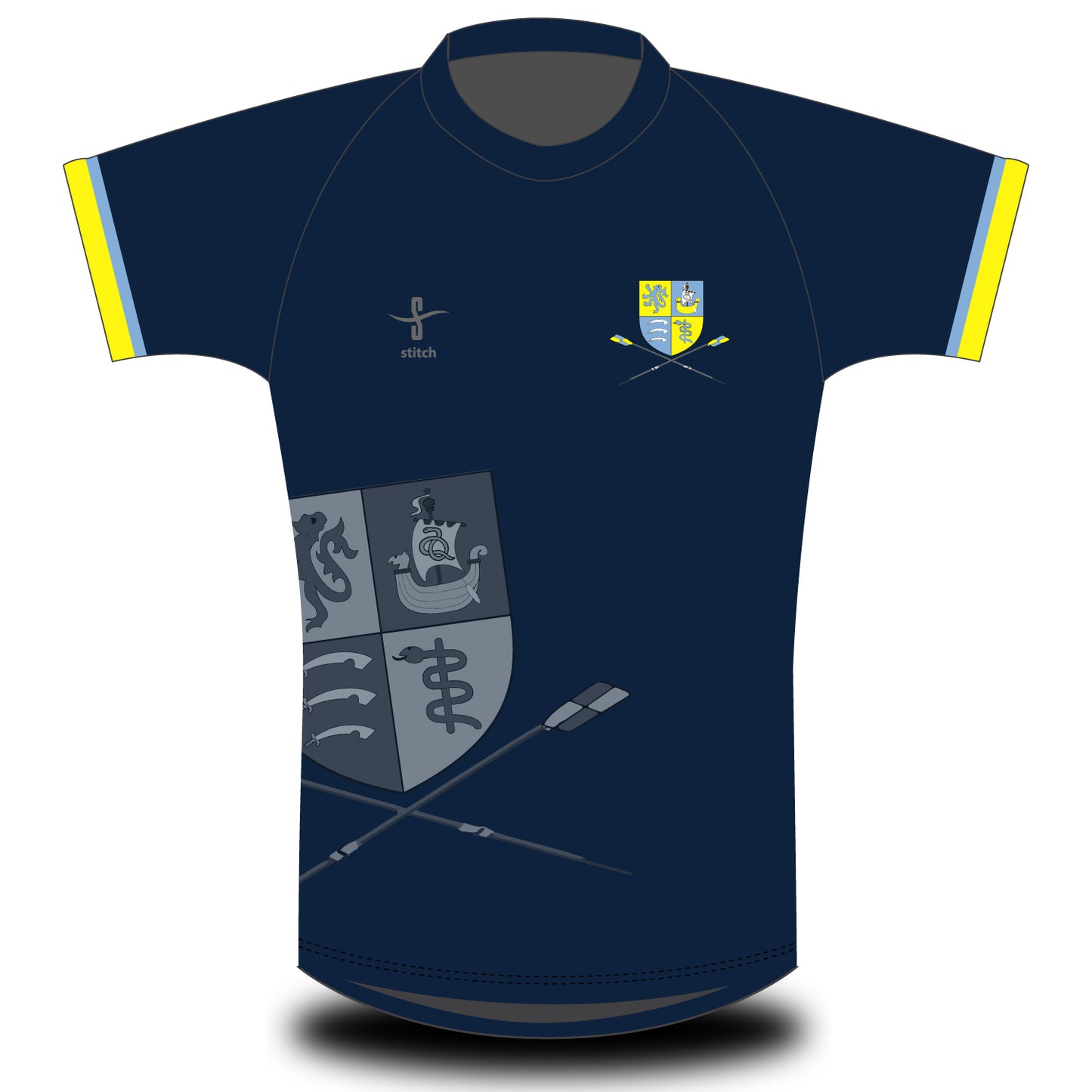 RUMSBC Ghosted Crest T-shirt