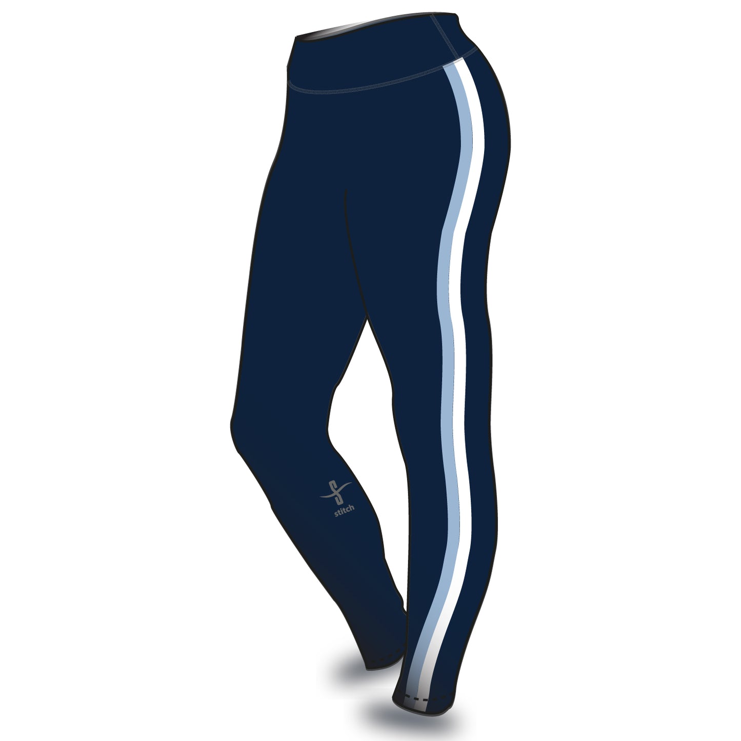 Southsea Rowing Club 2x1 Inch Stripe Leggings