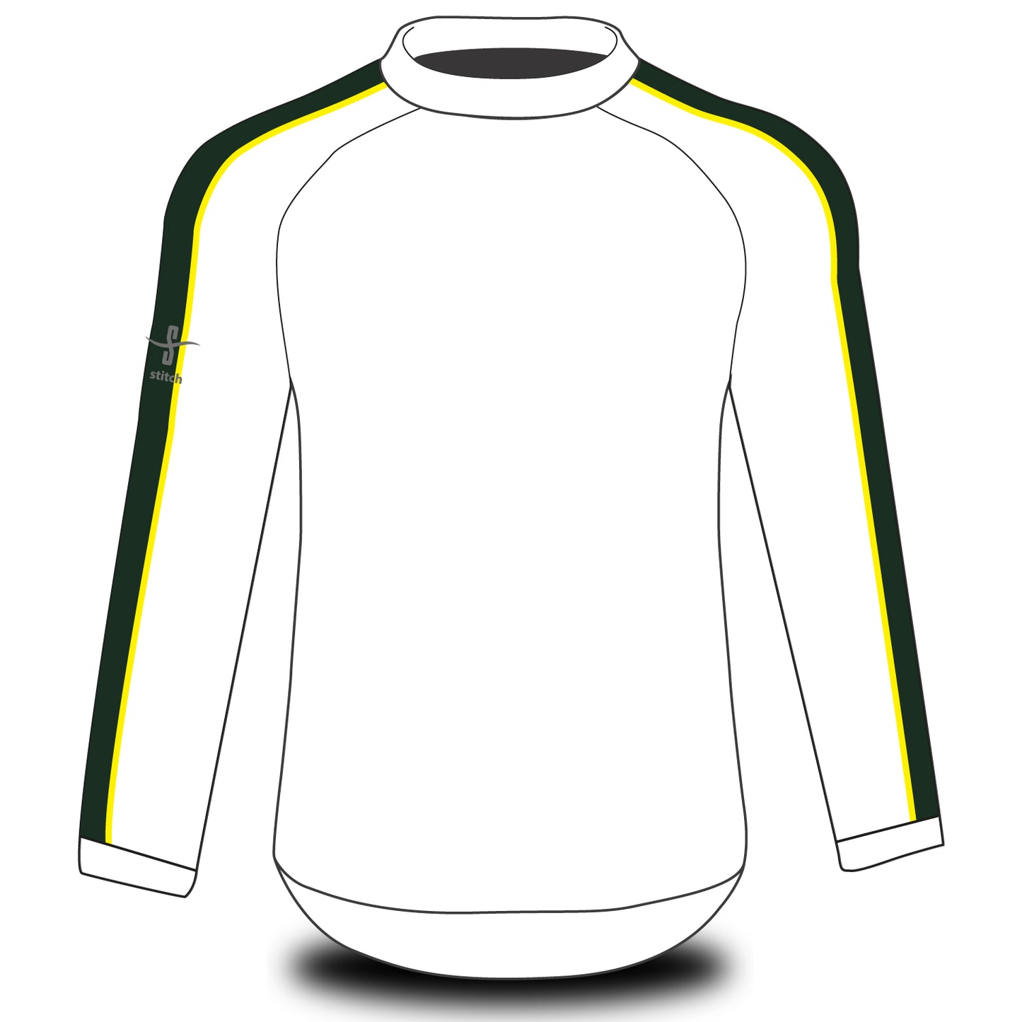 St George's Hospital Boat Club 2in Stripe Tech Top Long Sleeve