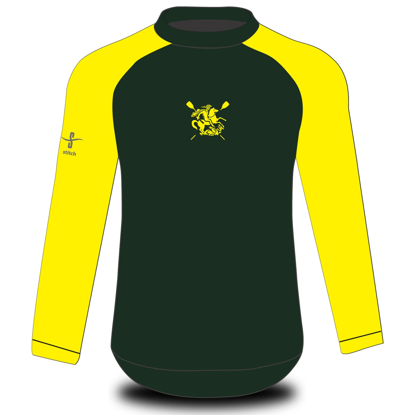 St George's Hospital Boat Club Contrast Sleeve Tech Top Long Sleeve