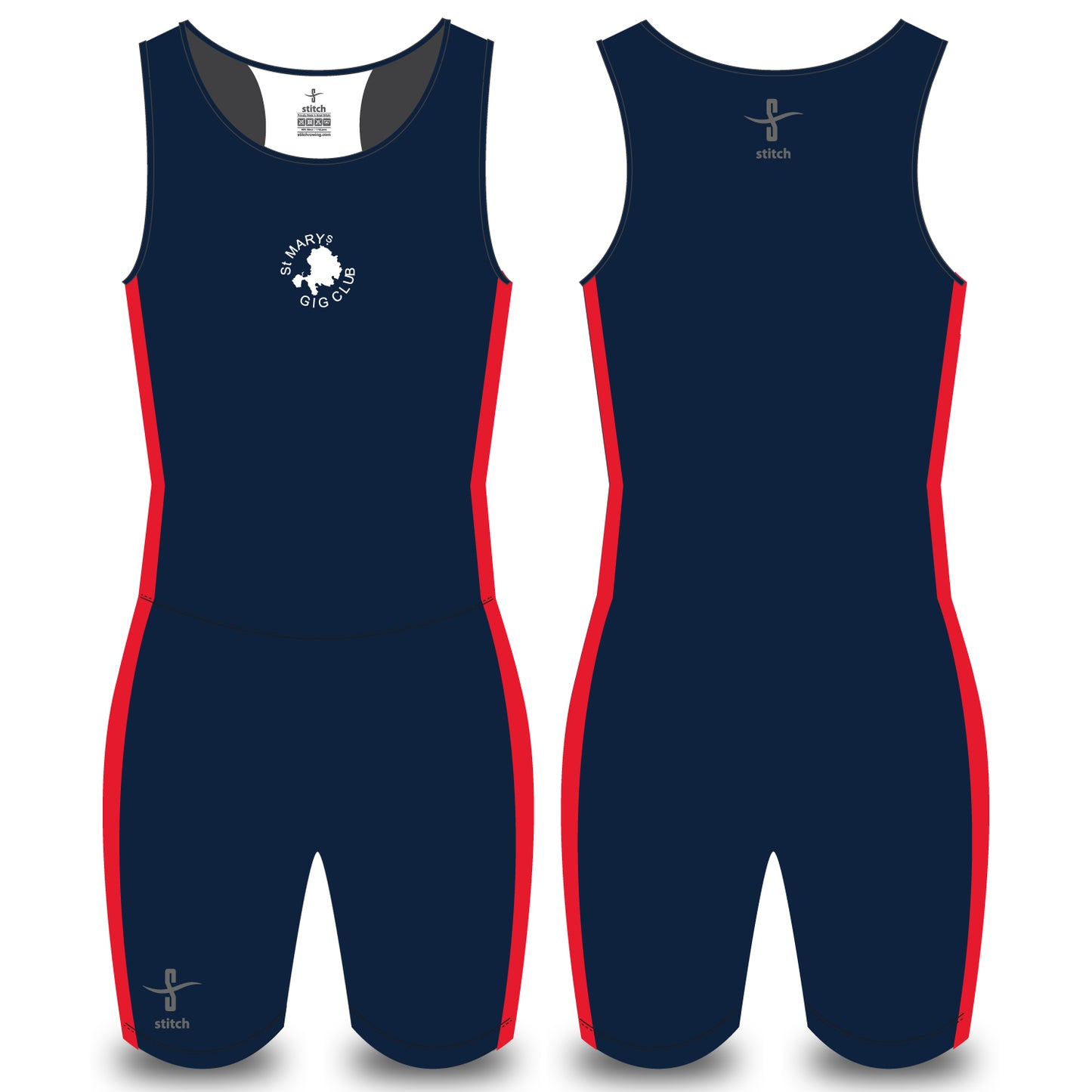 St Mary's Gig Club Navy/Red AIO