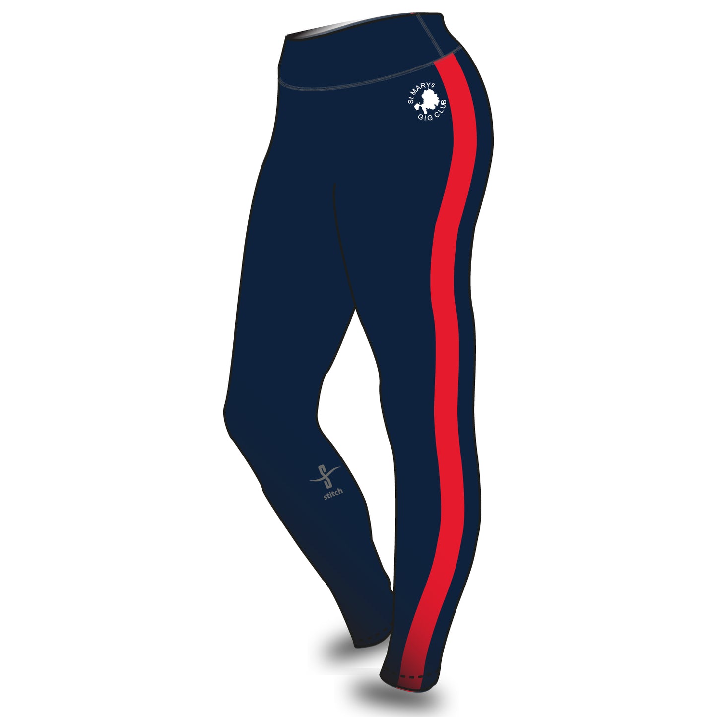 St Mary's Gig Club Navy/Red Leggings
