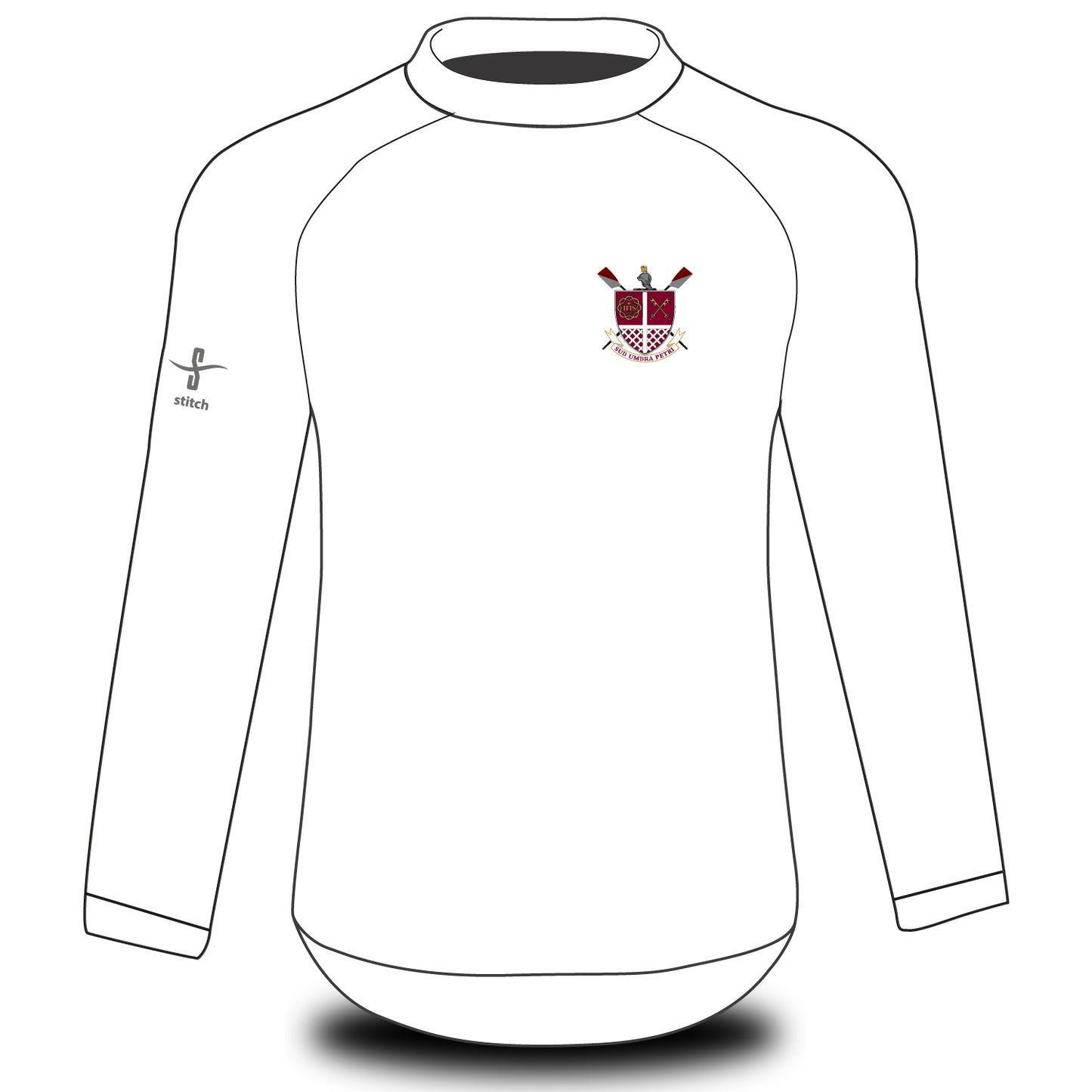 St Peter's Prep White Tech Top Long Sleeve