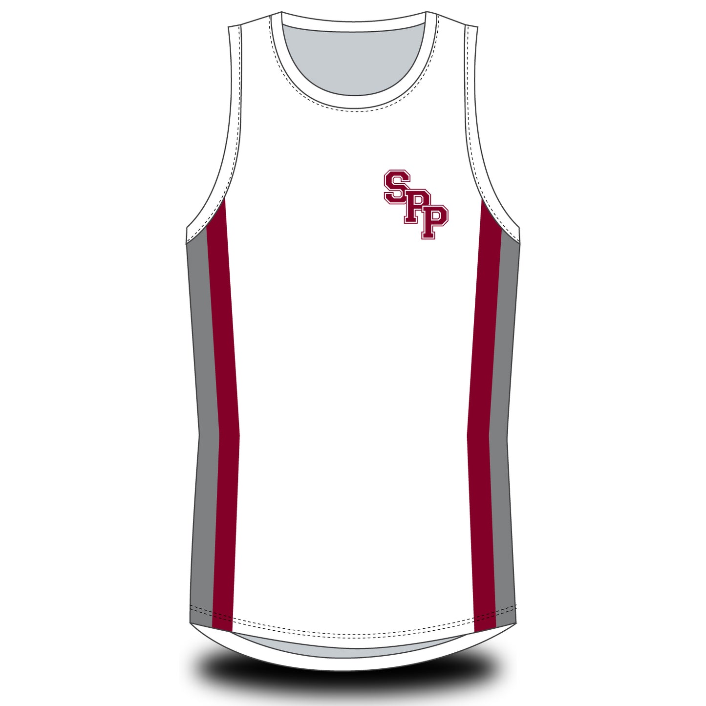 St Peter's Prep Stripe Vest