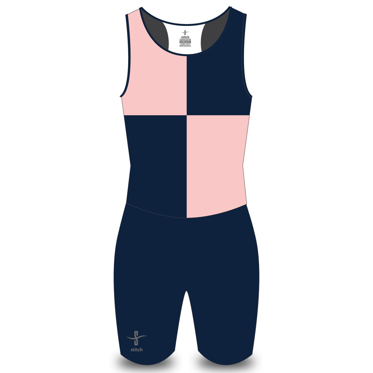 Stitch Rowing Quarters Pink Navy AIO