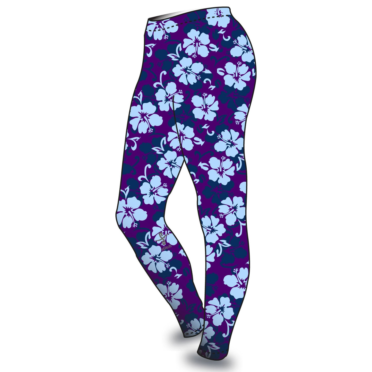 University College London Boat Club Hibiscus Leggings