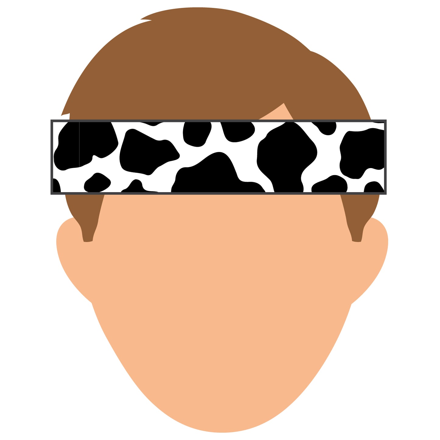 Vet School Boat Club Cow Print Headband