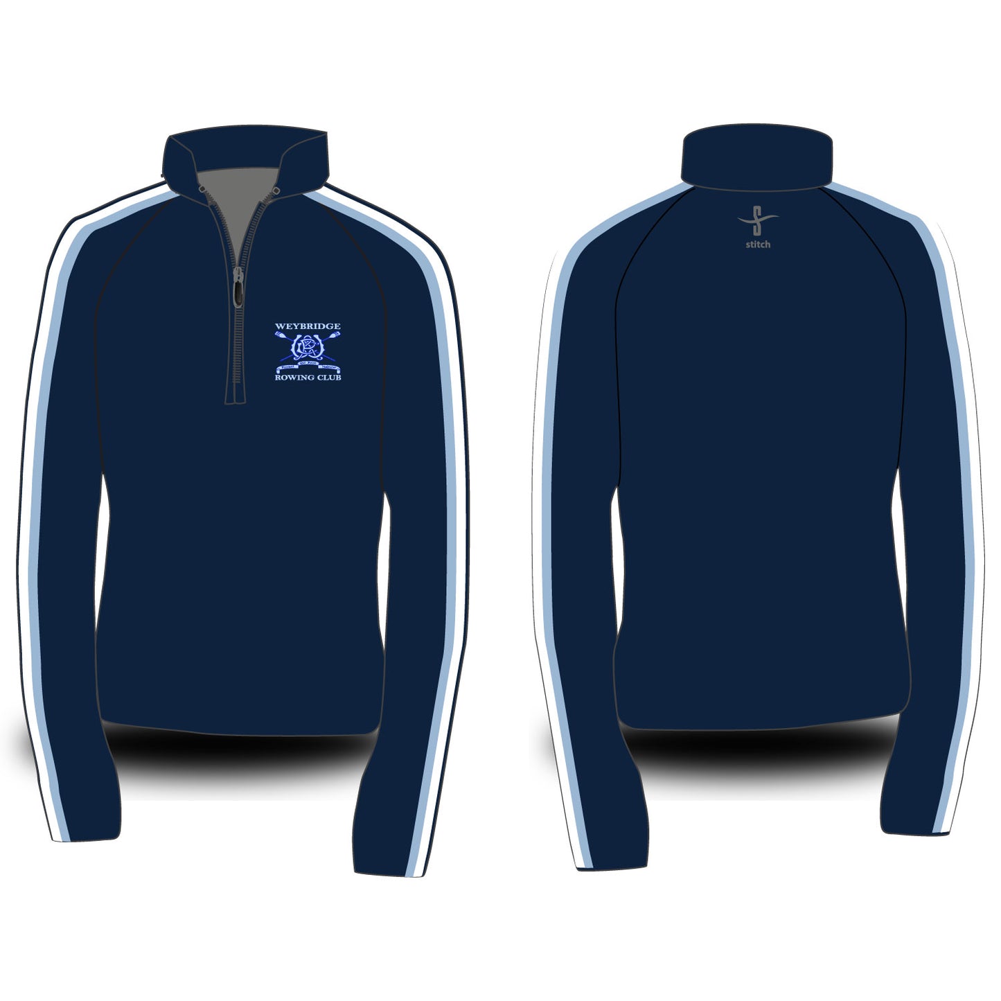 Weybridge Rowing Club Dark Morning Fleece Option 5