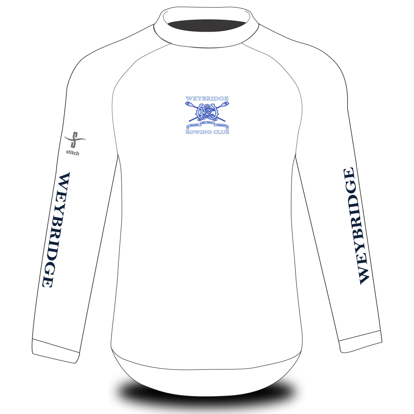 Weybridge Rowing Club White Tech Top Long Sleeve