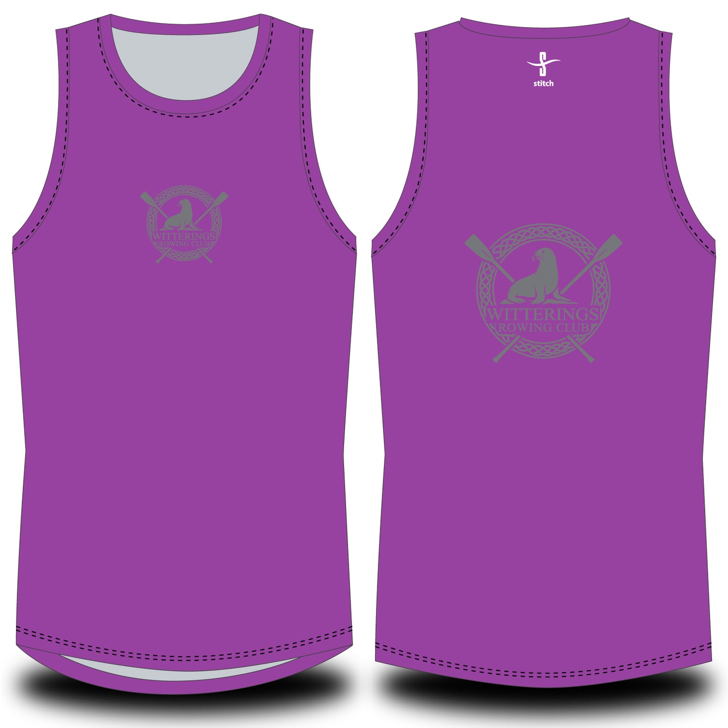 Witterings Rowing Club Purple Vest